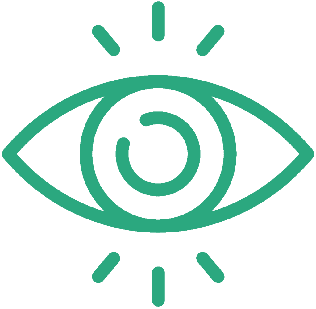 Icon representing Vomatec’s vision – focused on the future of confectionery machinery